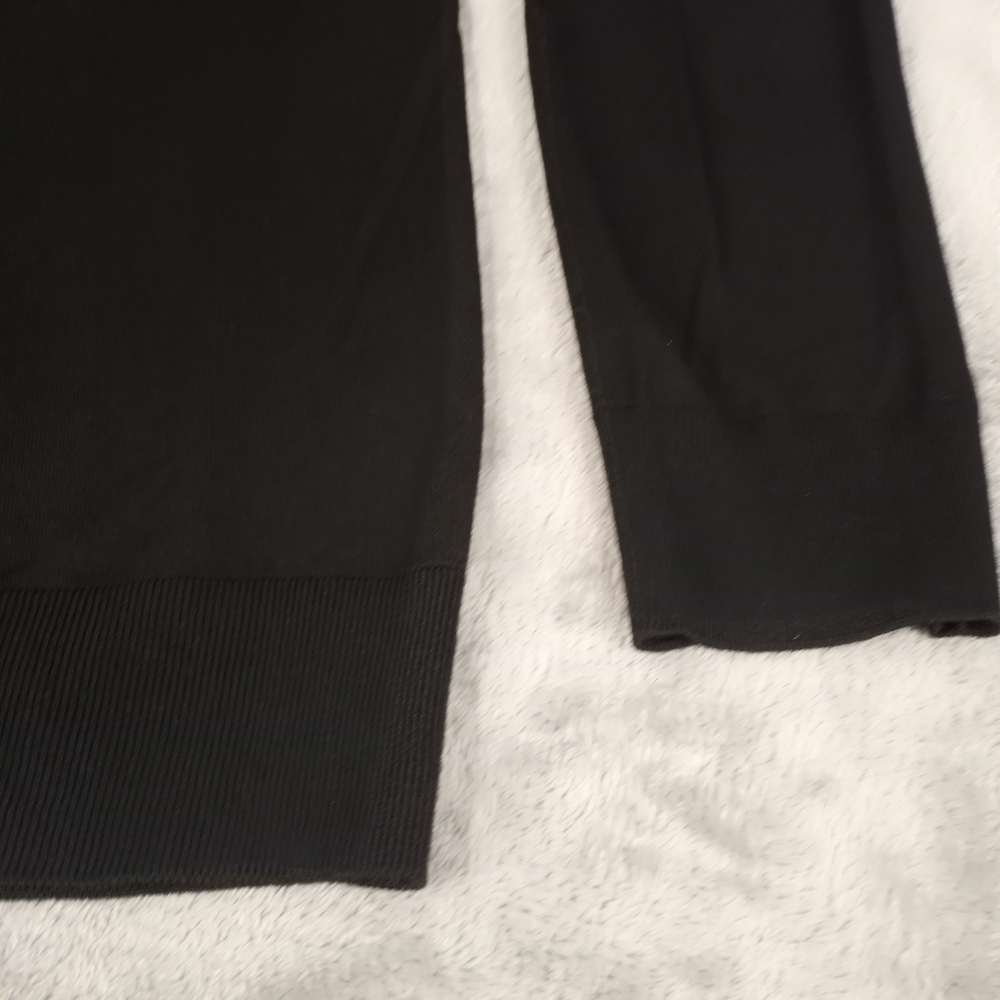 PRADA Women's  navy wool long sleeve V-neck classic sweater IT48  small - Picture 9 of 16